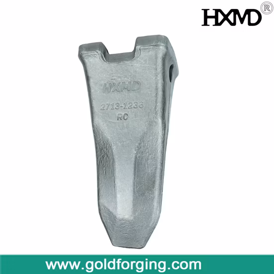 OEM Doosan Excavator Bucket Tooth Dh500 for Backhoe Excavator Spare Parts Tooth Point, Rock Bucket Teeth, 2713-1236RC Forged Excavator Teeth