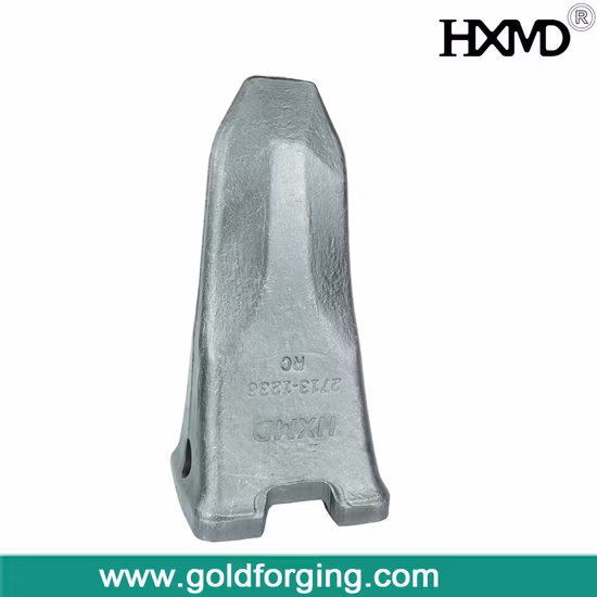 OEM Doosan Excavator Bucket Tooth Dh500 for Backhoe Excavator Spare Parts Tooth Point, Rock Bucket Teeth, 2713-1236RC Forged Excavator Teeth